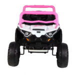 Masinuta electrica pentru copii Can Am Xotar Pink cu licenta,telecomanda 2.4G,acumulator 12V4.5Ah,scaun piele,deschidere usi,slow start,lumini LED,panou multimedia cu usb