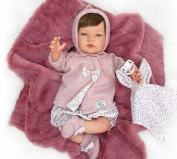 Papusa Nines D Onil, Celia, nou-nascut, premium, cu par, cu miros de vanilie, 1700 gr, 48 cm