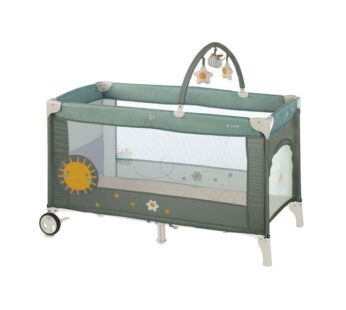 Patut pliant, Jane, One Level, Cu roti, Cu arcada cu jucarii, Geanta de transport, Cu un nivel, Conform standardelor europene EN 716-1:2017+AC:2019EN 16890:2017 + A1:2021, Botanic