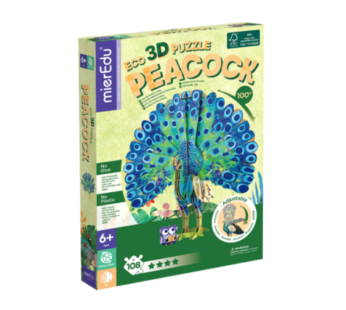 Puzzle 3D ECO – Paun (deluxe)