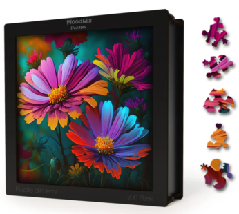 Puzzle din lemn – Flori – Mexican Aster | Woodmix Puzzles