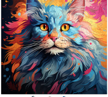 Puzzle din lemn – Turkish Angora 5 | Woodmix Puzzles