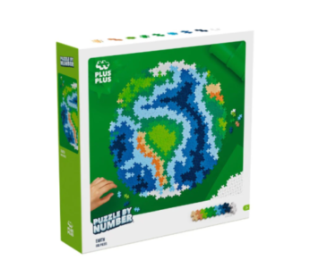 Puzzle pe numere Plus-Plus, 800 piese, Pamantul
