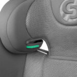 Scaun auto copii 2in1 Caretero Breezy Fix Grey I-Size 100-150 cm,fixare cu isofix,tetiera reglabila,spatar detasabil,sistem de ventilatie BreezeCool