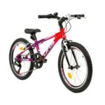 Bicicleta Copii Dhs Terrana 2023, roti 20 Inch, Sistem franare V-brake, Violet/Roz