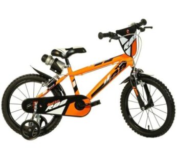 Bicicleta copii 4-6 ani, 16 inch, Portocaliu, Dino Bikes DB416U26R88