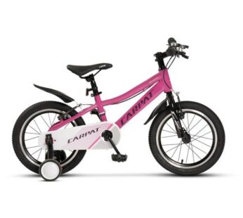 Bicicleta copii 4-6 ani Carpat C16261A, roti 16inch, cadru din oțel, frana V-brake, Fucsia