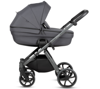 Carucior 2 in 1 Tutis Uno 6+ Antracite 169, sezut reversibil, spatar reglabil, cadru din aluminiu, amortizoare, roti cu blocare, greutate admisa 22 kg