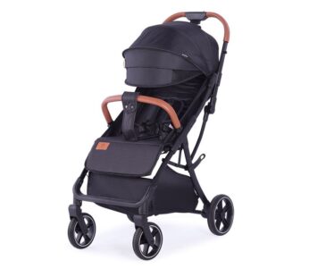 Carucior sport, BabyTrold, Piza, Pliere cu o mana, Usor- 7 kg, Spatar ajustabil in pozitii multiple, Pana la 22 kg, 6 luni+, Negru
