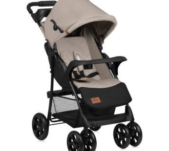 Carucior sport, Lionelo, Emma Plus, Cu tavita, 2 Suporturi pentru pahar, Geanta accesorii, Conform cu standardul european de securitate EN1888-1, Bej