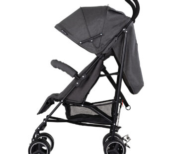 Carucior sport pentru copii Chipolino Milano Charcoal, spatar reglabil, pliere tip umbrela, suport de picioare reglabil, greutate admisa 22 kg