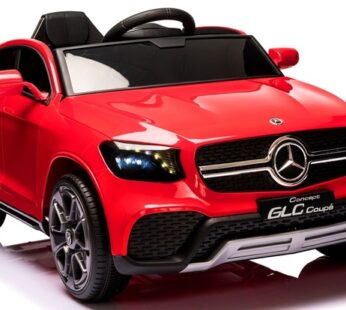 Masinuta electrica pentru copii Mercedes AMG GLC Coupe Rosu cu telecomanda, 4×4, roti EVA, varsta 1-4.5 ani, 105x67x46 cm, putere 180W