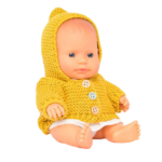 Papusa bebelus educativa 21 cm - Fetita caucaziana