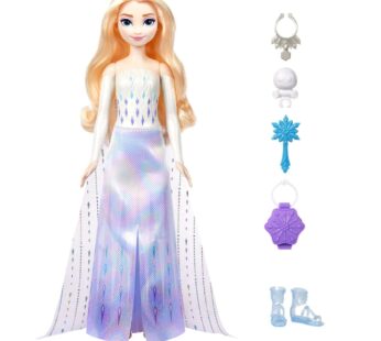 Papusa cu accesorii Disney Princess Spin and Reveal Frozen Elsa