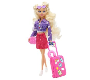 Papusa cu accesorii si valiza Dreameez Calatorie