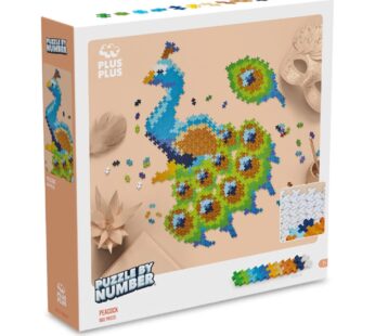 Puzzle pe numere, Plus-Plus, Paun, 800 piese