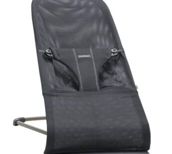 Balansoar BabyBjorn Bliss Anthracite, Pana la 2 ani, Material Mesh (Negru)