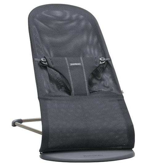 Balansoar BabyBjorn Bliss Anthracite, Pana la 2 ani, Material Mesh (Negru)
