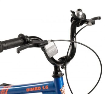 Bicicleta pentru copii Velors V1807B AlbastruPortocaliu, 18 inch, cu roti ajutatoare