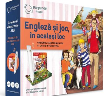 Carte interactiva si creion, Raspundel Istetel, Engleza si joc, in acelasi loc