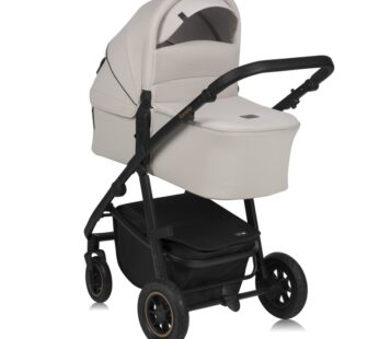 Carucior 3 in 1 Lionelo Amber Plus Cadru aluminiu, Cu landou intarit si salteluta moale, Cu scoica auto testata ADAC, Reversibil, Maner ajustabil, Cu accesorii, Cu ventilatie panoramica 3D, Sarcina maxima 22 kg, Standard de siguranta EN1888-1, EN1466, EC