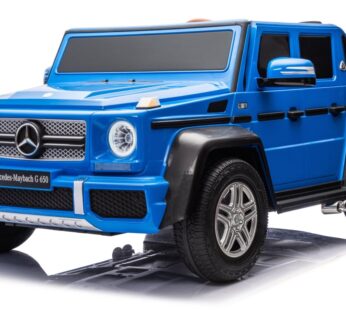 Masinuta electrica pentru 2 copii Mercedes G650 Maybach XXL 24V 14Ah, culoare albastra