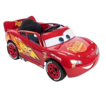 Masinuta electrica pentru copii Huffy Cars Lightning McQueen, baterie 7.2V, autonomie 30 de minute, viteza 5km/h (Rosu)