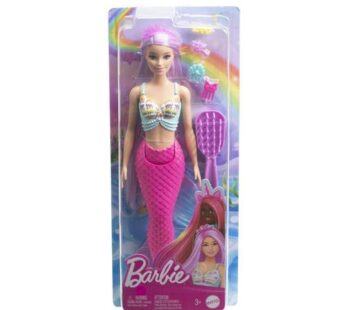 Papusa Barbie Dreamtopia – Sirena cu par mov si coada roz