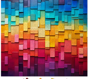 Puzzle din lemn – Gradient – Gradient Melody | Woodmix Puzzles