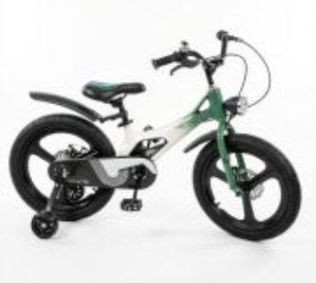 Bicicleta copii, cadru magneziu, nr. 18, turcoaz