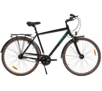 Bicicleta oras KREIDLER Raise RT6 Man, roti 28inch, cadru aluminiu 21.5inch, manete revoshift, frane V-Brake, 7 viteze, Negru