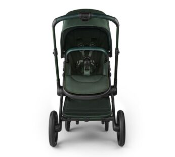 Carucior 2 in 1 pentru copii Bugaboo Fox 5 Noir Limited edition midnight green cu suspensii, spatar reglabil si maner ajustabil