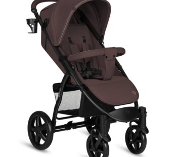 Carucior sport, Lionelo, Annet Plus, De la nastere, Cu accesorii si capotina XXL reglabila, 0 – 22 Kg, Conform cu standardele europene de securitate EN1888-1 si EN1888-2, Maro