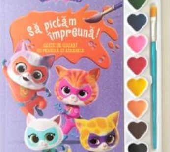 Disney: Superpisicute. Sa pictam impreuna! Carte de colorat cu pensula si acuarele