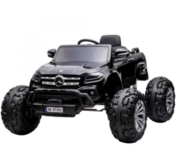 Masinuta electrica Mercedes X-Class Monster Truck, 180W, 4×4, roti moi, scaun tapitat, telecomanda, neagra