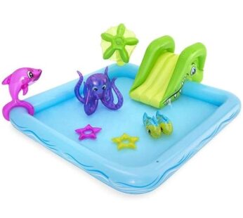 Piscina gonflabila pentru copii Bestway Fantastic Aquarium Play Center, 239cm x 206cm x 86cm