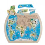 Puzzle din lemn 21 piese, O lume intreaga