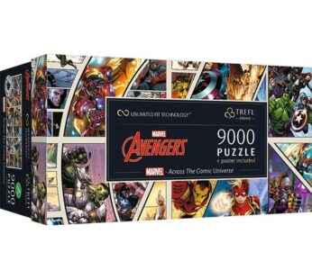 Puzzle panoramic Trefl din 9000 de piese – Comics Universul Marvel