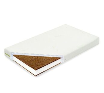 Saltea pentru patut, New Baby, Classy, 120x60x11 cm, Cu Aloe Vera, Compozitie Cocos-Spuma-Cocos, Hipoalergenica si antibacteriana, Cu husa detasabila, Alb