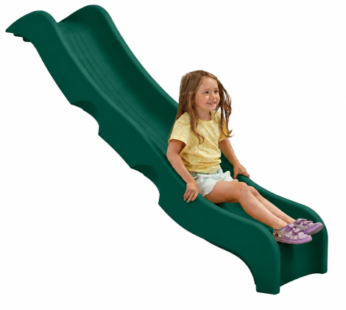 Tobogan pentru uz public Optima, verde, 240 x 50 x 44 cm, pentru platforma de 1.25 m inaltime, KBT