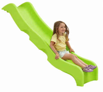 Tobogan pentru uz public Optima, verde lime, 240 x 50 x 44 cm, pentru platforma de 1.25 m inaltime, KBT